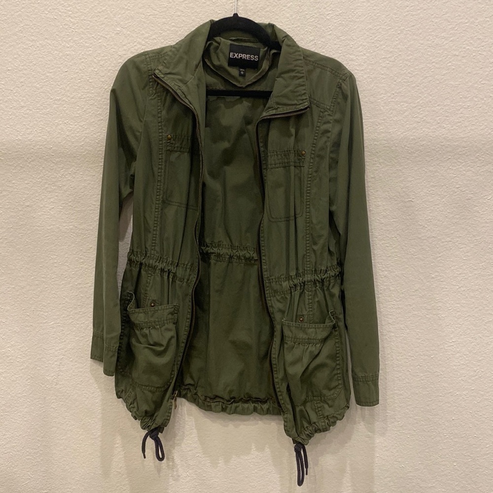 EXPRESS Utility Jacket | Olive Khaki | Cargo Green | XS